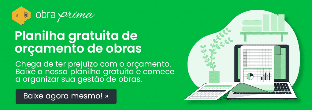 Banner 1: Planilha de orçamento de obras